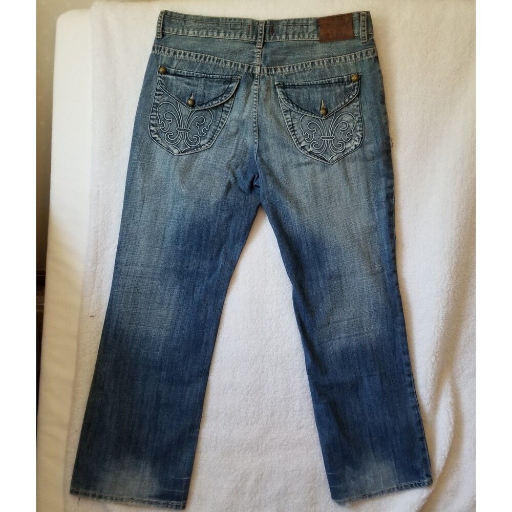Marc Ecko Cut & Sew Mens Straight Leg Jeans 38x30 Blue Denim Authentic Vintage